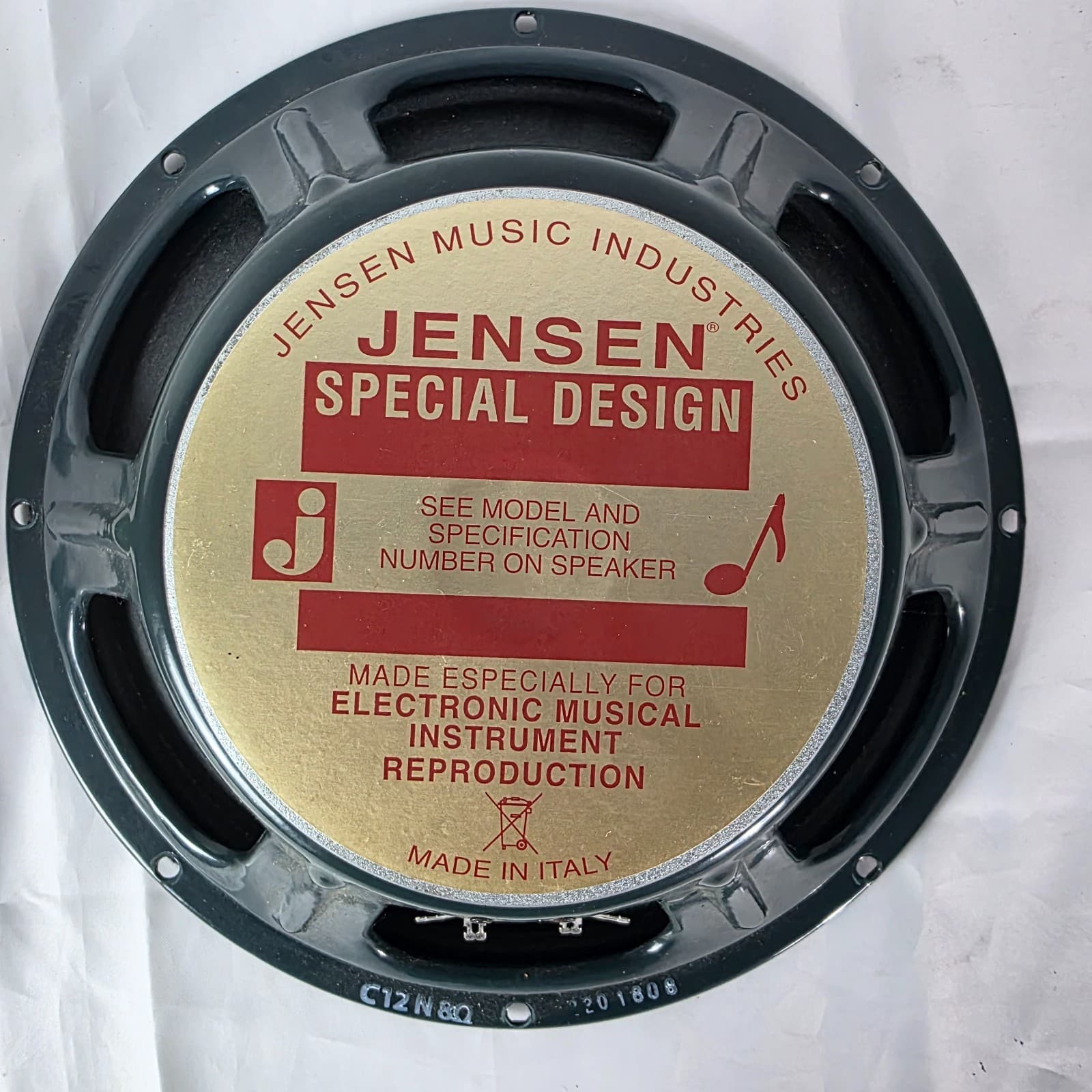 Vintage Jensen C12N Ceramic 12-Inch 50-Watt Guitar Amp Speaker - 8 Ohm Lot of 2 - Thumbnail 5