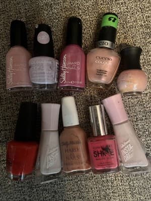 Set Of 10 Light Pink Nail Polish Assortment Slightly Used. Miscellaneous Pinks - Thumbnail 3
