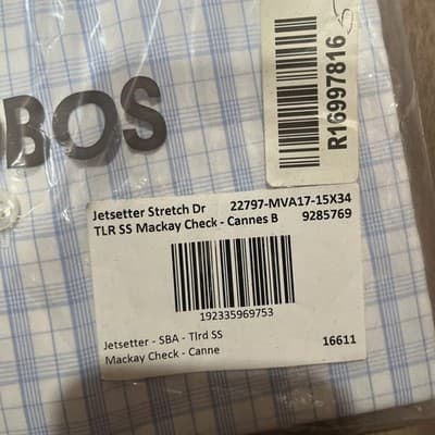 NEW Bonobos Slim Fit Long Slv Dress Shirt 15 x 34 - Daily Grind Wrinkle Free Ab5 - Thumbnail 2