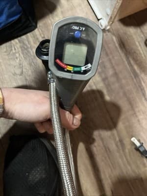 AC Pro Digital Display Automotive Recharge Gauge & Hose for AC Refrigerant - Thumbnail 5