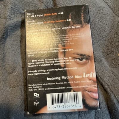 Left & Right [Single] [Single] by D'Angelo (Cassette, Nov-1999, Virgin) - Thumbnail 3