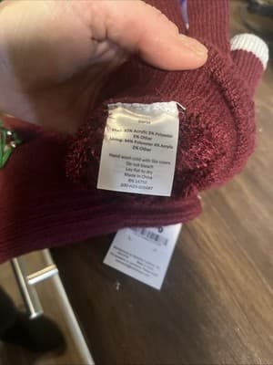BFNY 2 pack gloves Maroon And Gray Knit Cold Weather Gloves - Thumbnail 3