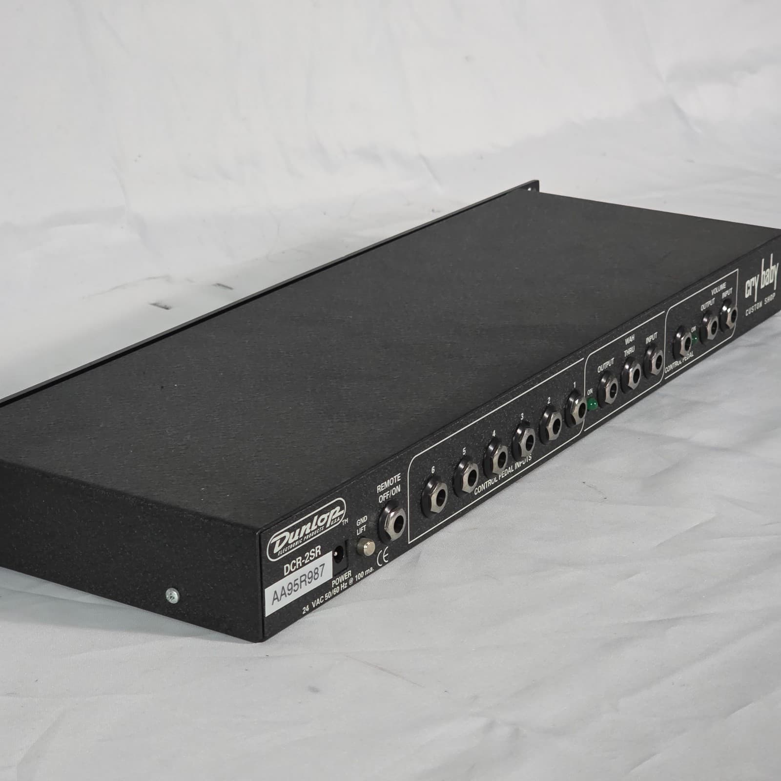 Dunlop Cry Baby DCR-2SR Custom Shop Rackmount Wah Pedal System Pro Audio - Black - Thumbnail 9