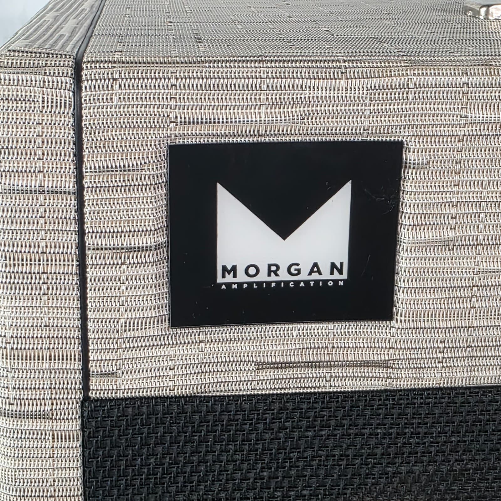 Morgan Amplification AC20 2x12 Guitar Speaker Cabinet Gold Twilight Black No Spk - Thumbnail 4