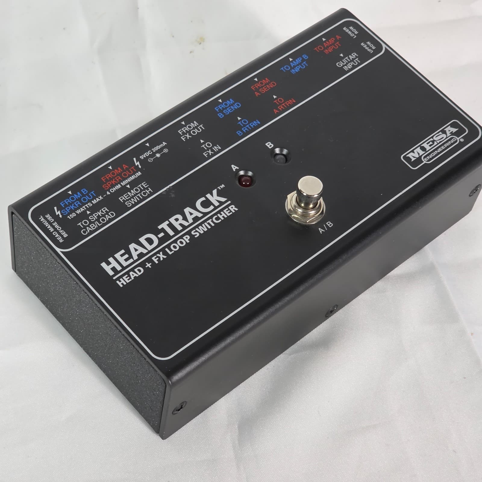 Mesa/Boogie Head-Track Amp & FX Loop Switcher A/B Box for Two Heads - Black - Image 1