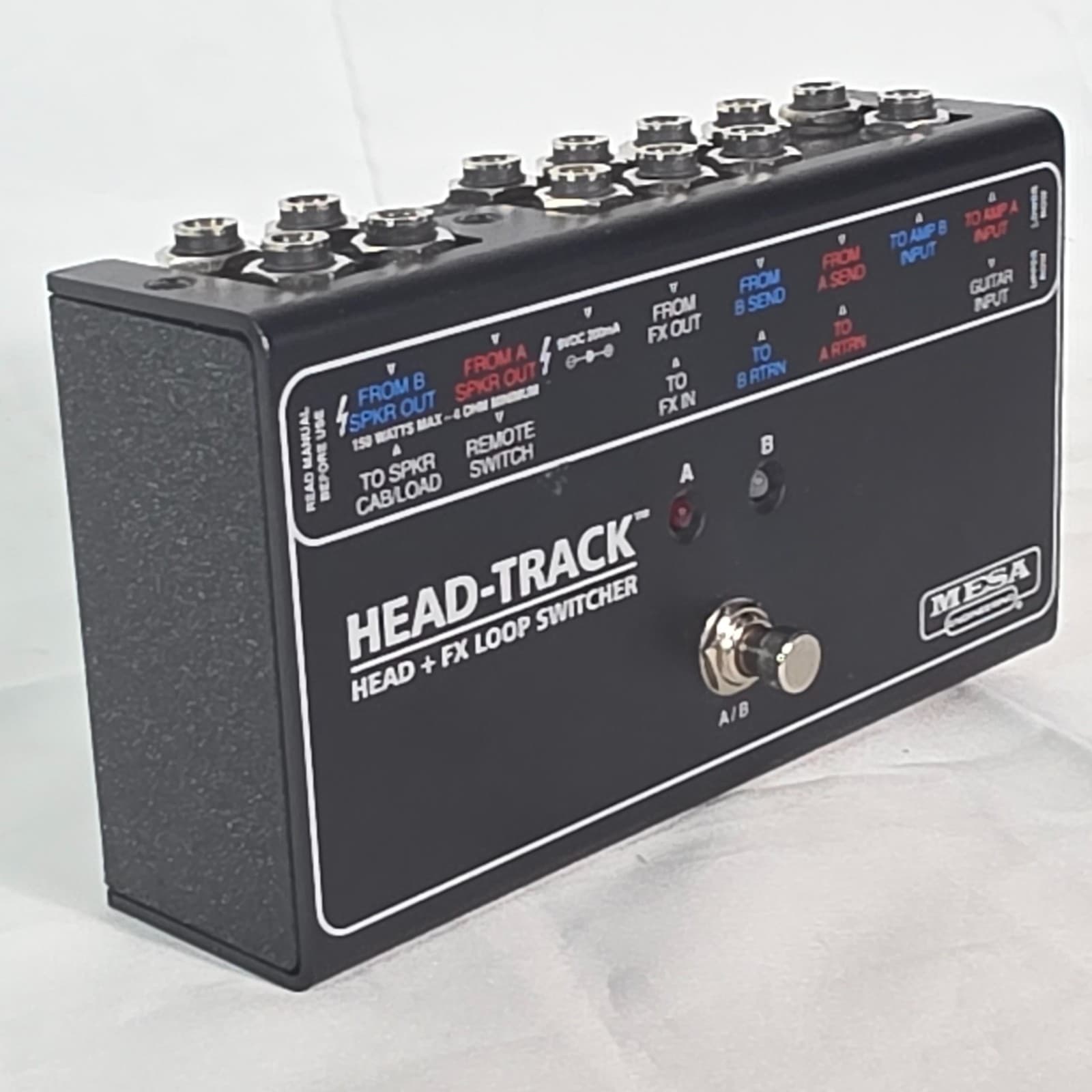Mesa/Boogie Head-Track Amp & FX Loop Switcher A/B Box for Two Heads - Black - Thumbnail 2