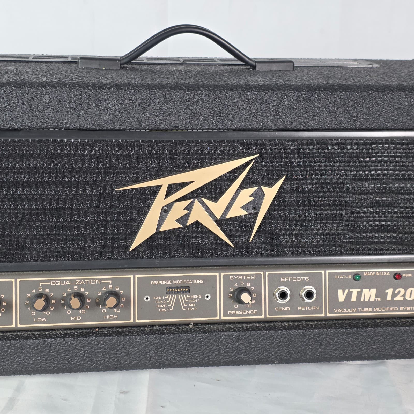 Vintage Peavey VTM 120 Black 120-Watt Guitar Head Vacuum Tube Modified System - Thumbnail 7