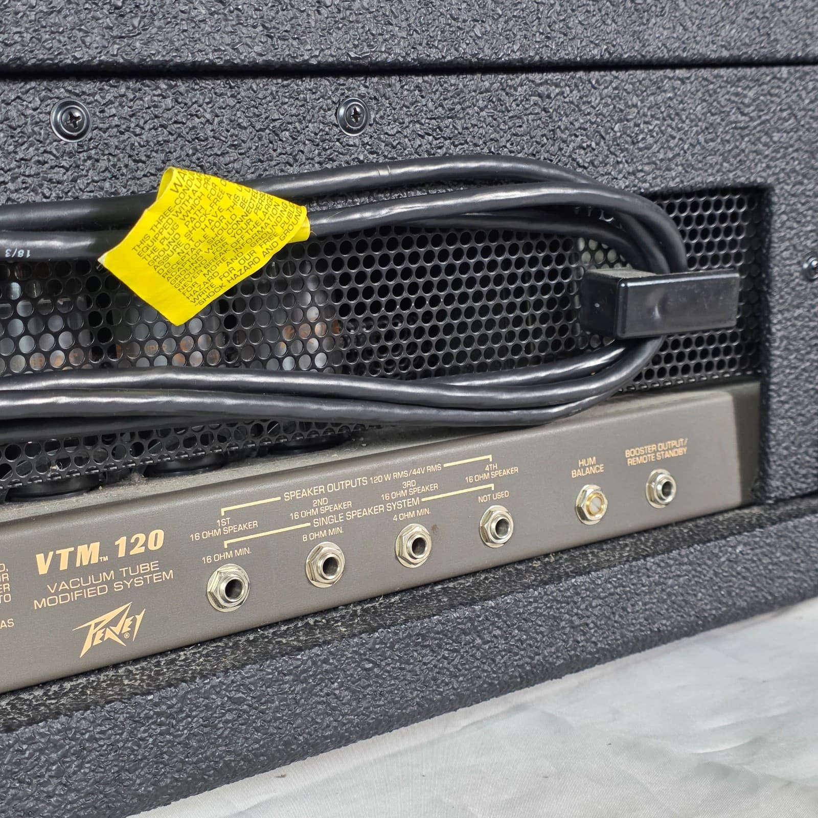 Vintage Peavey VTM 120 Black 120-Watt Guitar Head Vacuum Tube Modified System - Thumbnail 12