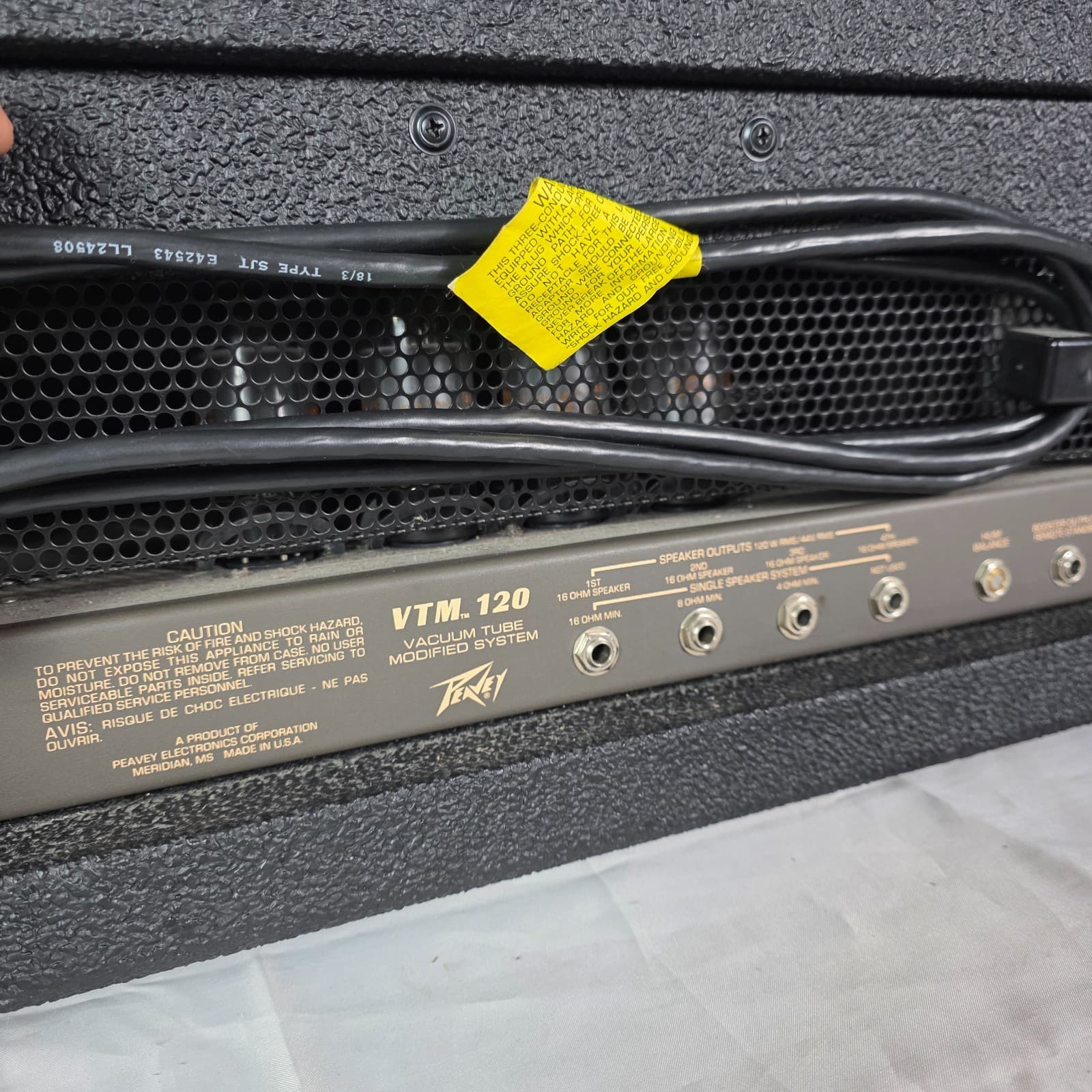 Vintage Peavey VTM 120 Black 120-Watt Guitar Head Vacuum Tube Modified System - Thumbnail 11