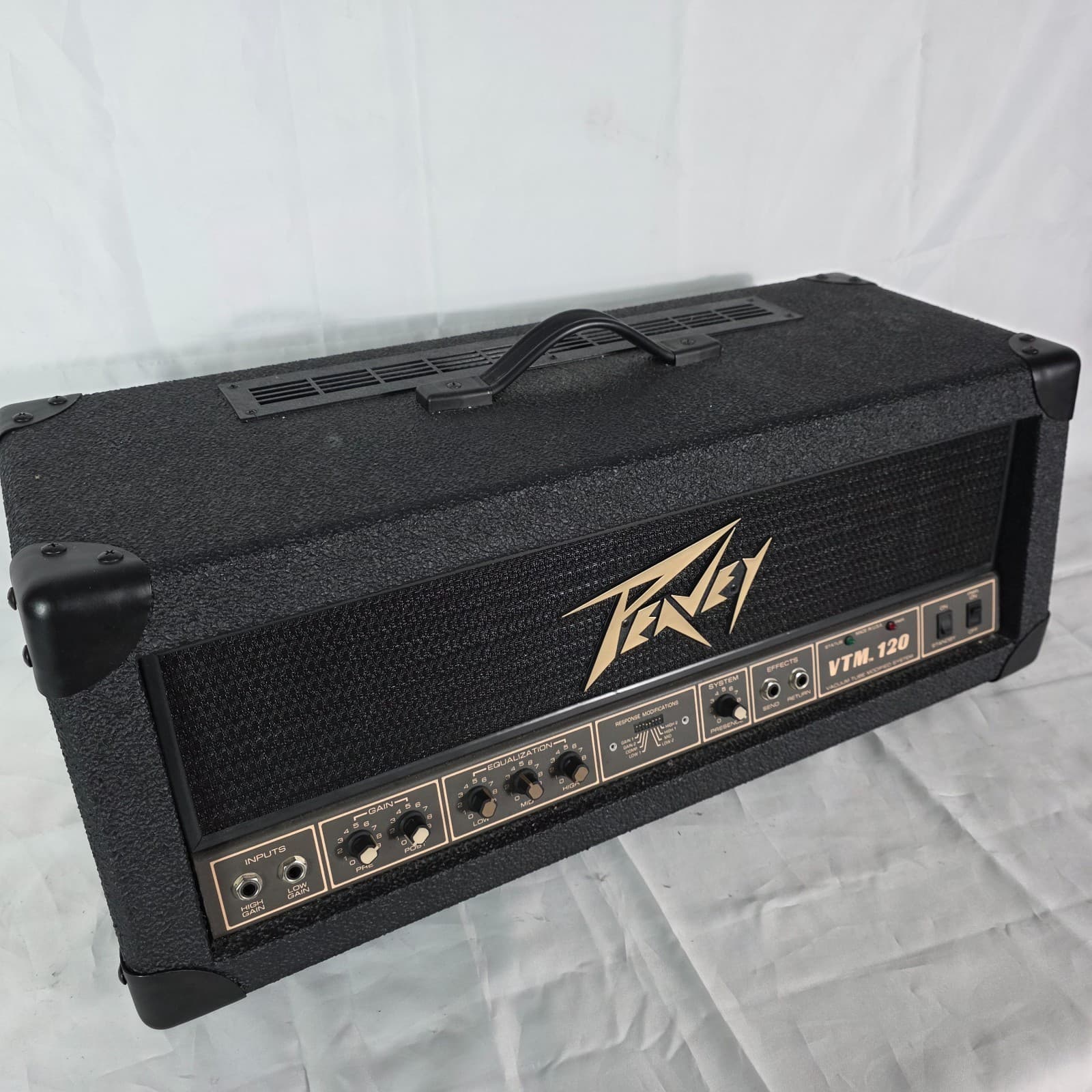 Vintage Peavey VTM 120 Black 120-Watt Guitar Head Vacuum Tube Modified System