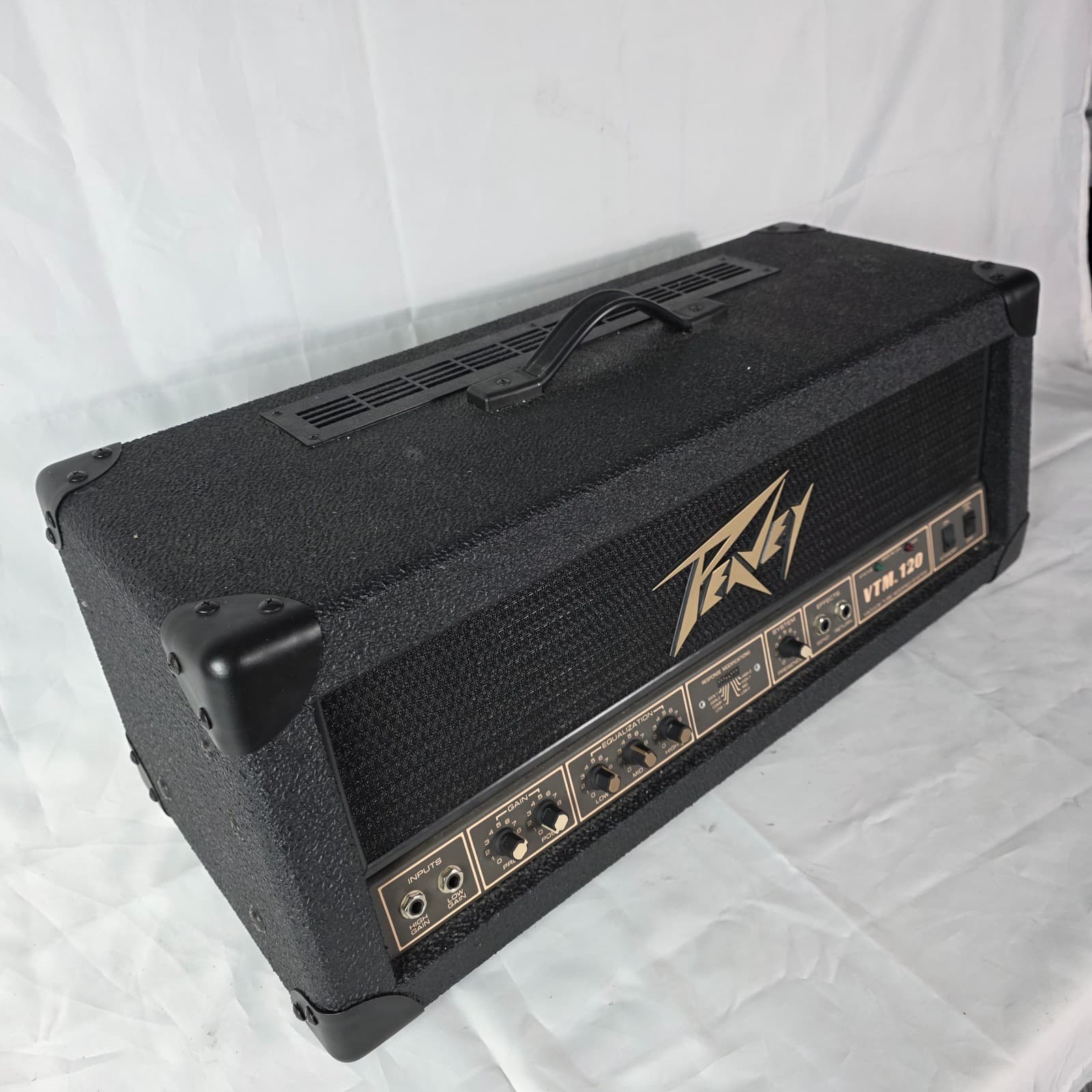 Vintage Peavey VTM 120 Black 120-Watt Guitar Head Vacuum Tube Modified System - Thumbnail 2