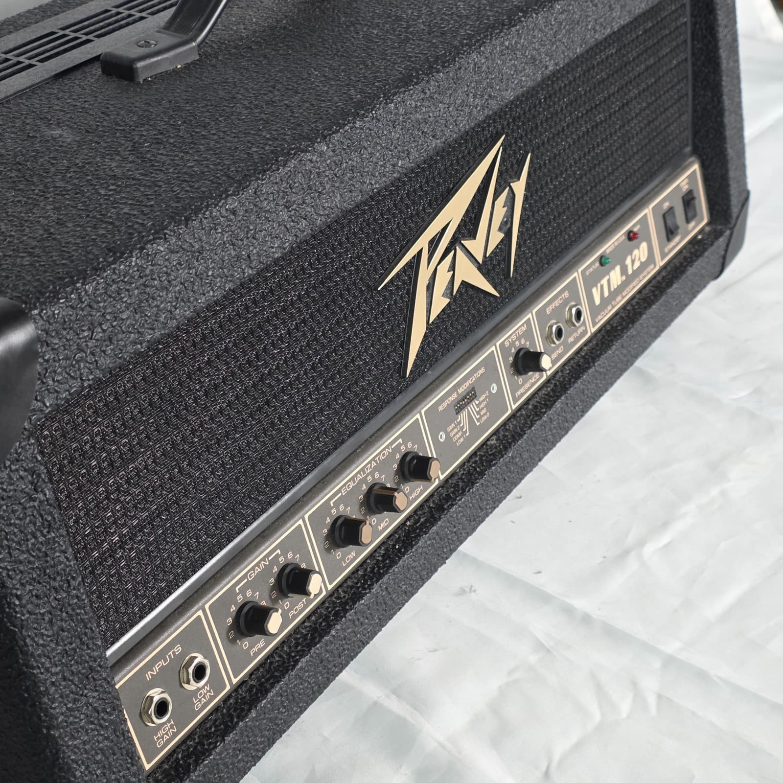 Vintage Peavey VTM 120 Black 120-Watt Guitar Head Vacuum Tube Modified System - Thumbnail 5