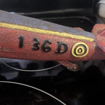 1997 Vintage N136D Heavy Model Plane All Red Tail Dragger 9” Wingspan No Prop - Thumbnail 3