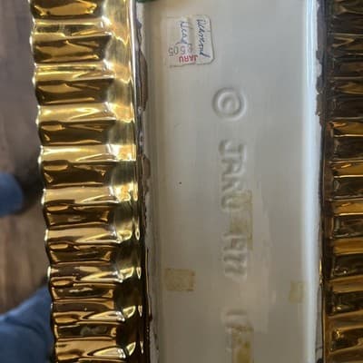 Jaru 1977 #8505 Rectangle 18k Gold Finish Tray With Border Crimped 6.5 X 9.5” - Thumbnail 5