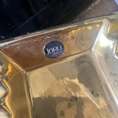 Jaru 1977 #8505 Rectangle 18k Gold Finish Tray With Border Crimped 6.5 X 9.5” - Thumbnail 3