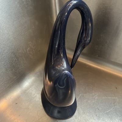 Jaru Pottery Blue Ceramic Swan Bird Figurine Collectible - Thumbnail 2