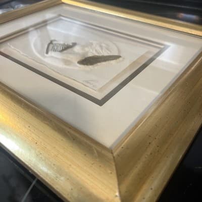 Decorel Beaux Arts Angel paper Artwork Mexico 3D Effect Harp Cherub Wall Decor - Thumbnail 5