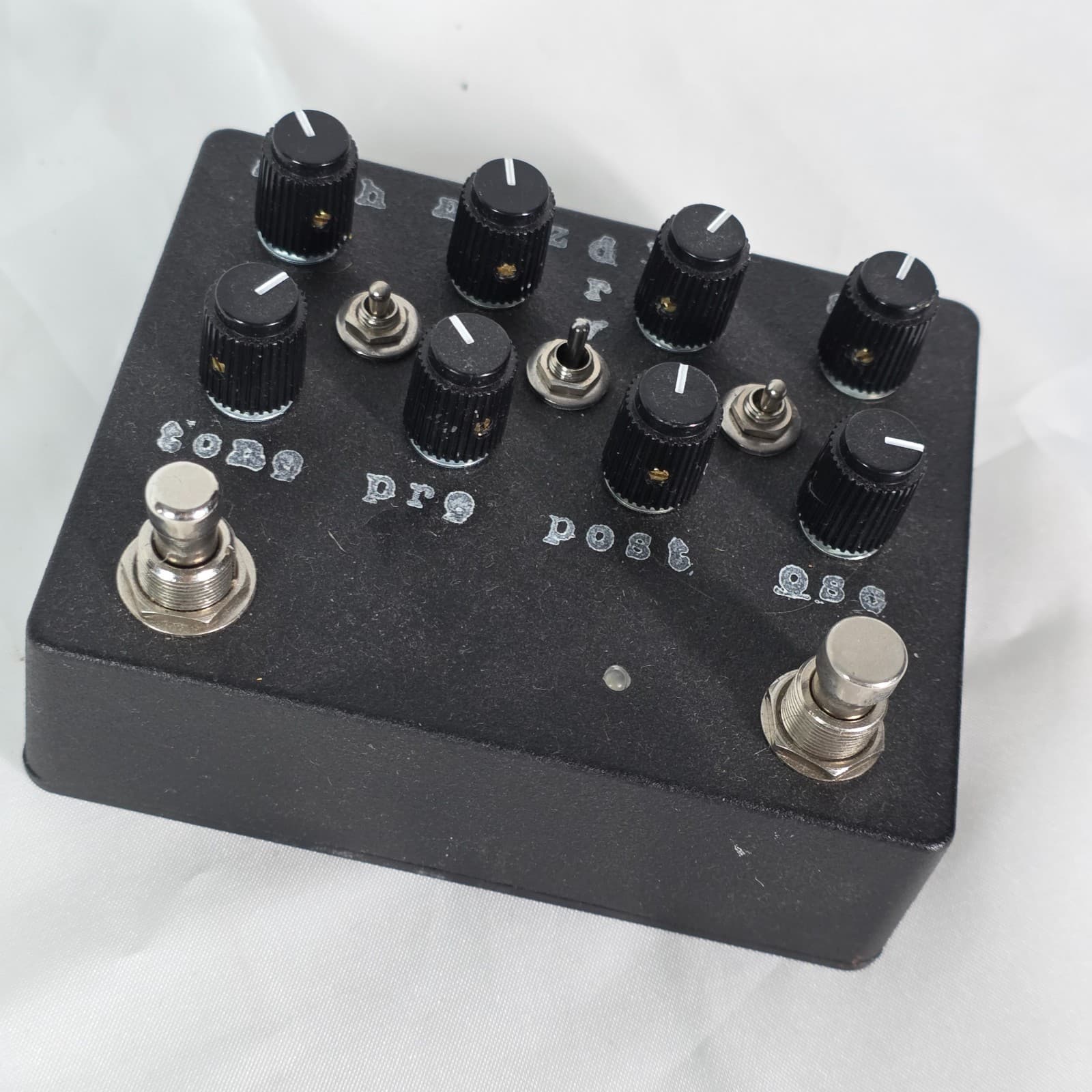 Custom Boutique Analog Dual Filter Preamp Pedal - Hand Stamped Black Enclosure - Image 1