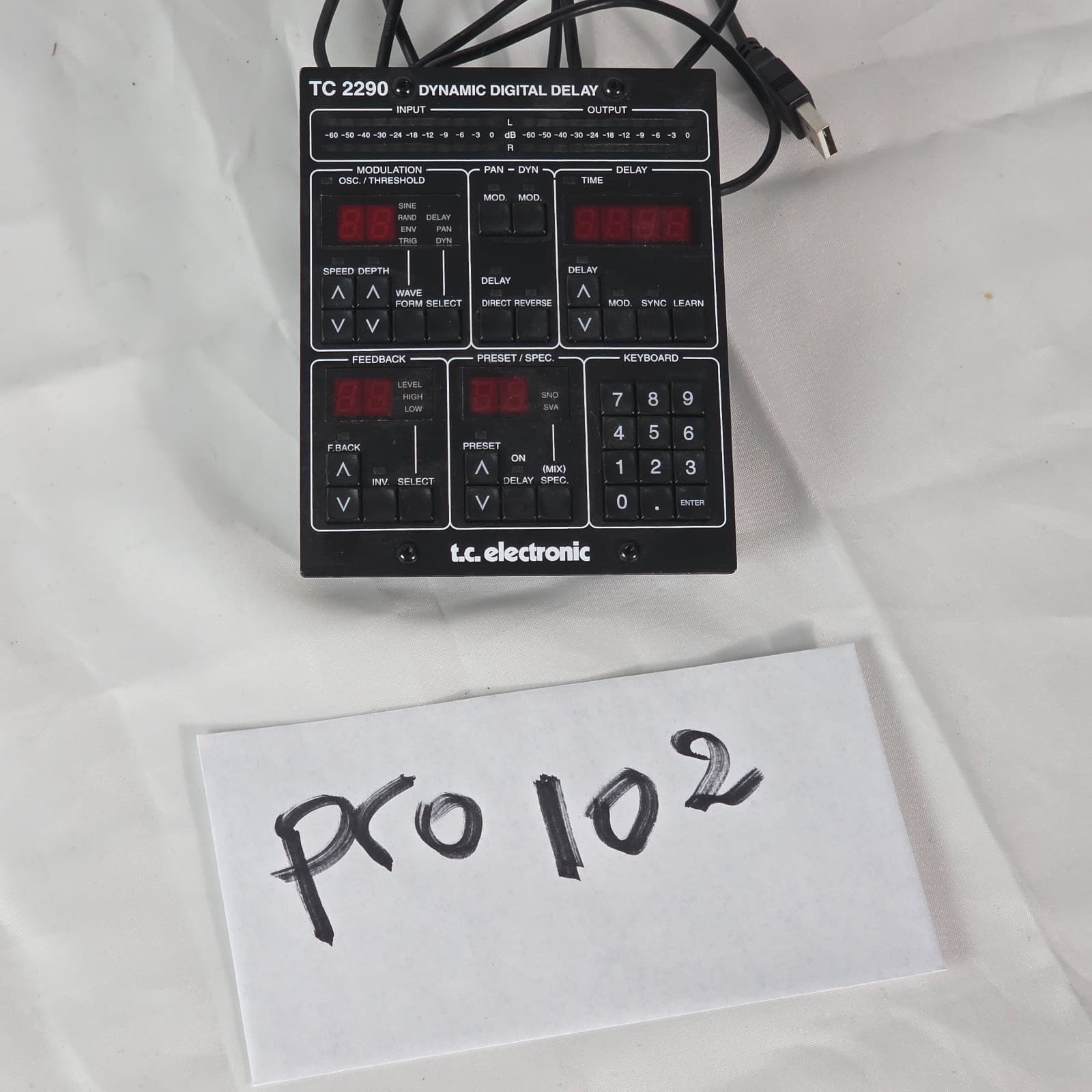 TC Electronic TC2290-DT Dynamic Digital Delay Desktop Controller with USB Black - Thumbnail 7