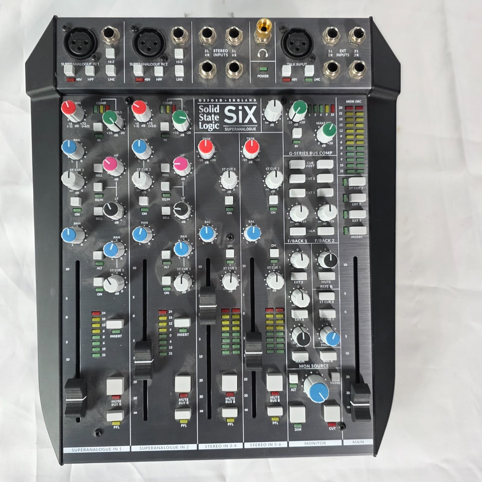 Solid State Logic SSL SiX Channel Desktop Super Analog Mixer Console - SX103410 - Thumbnail 2