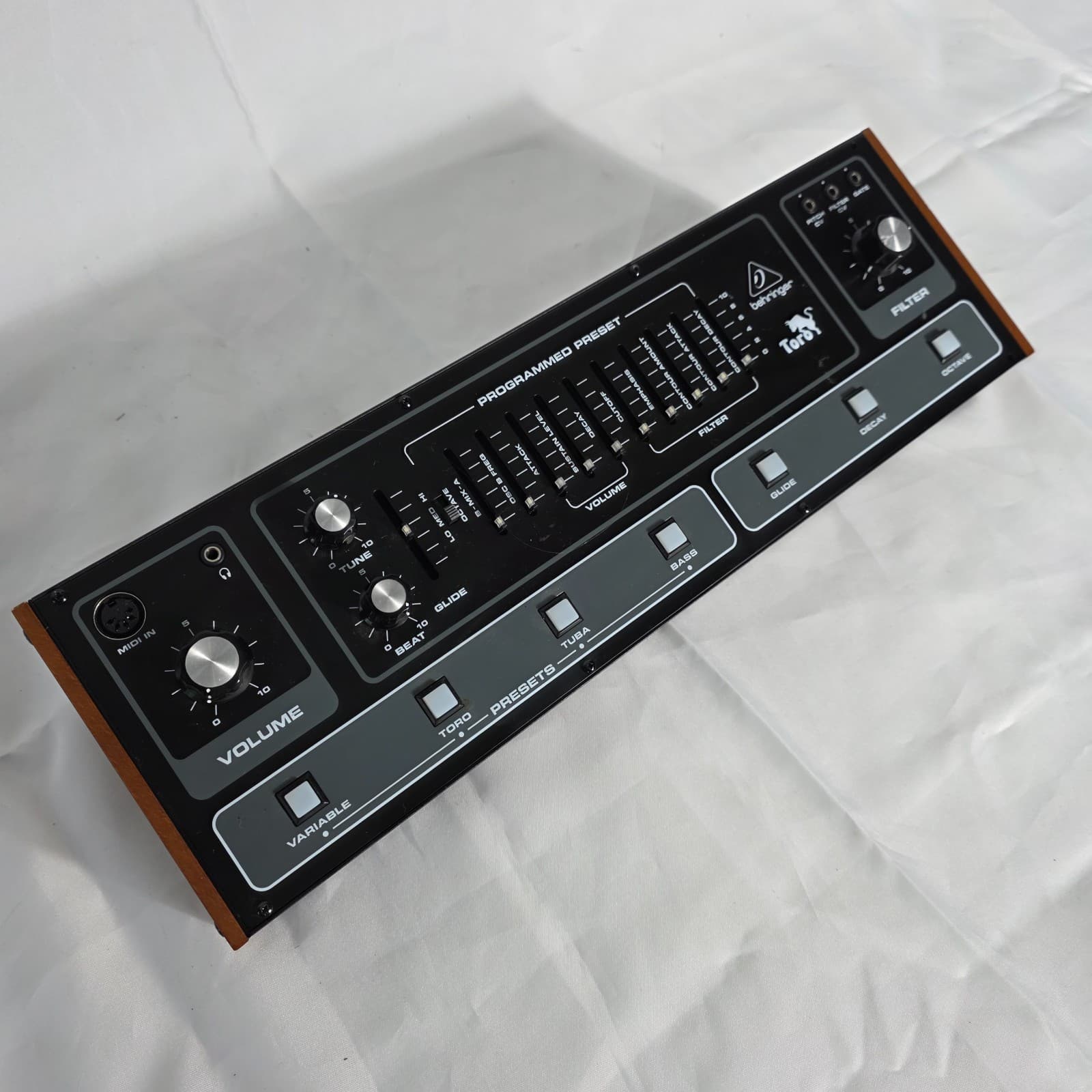 Behringer Toro Classic Analog Bass Synthesizer Module/Taurus Revived - Black - Image 1