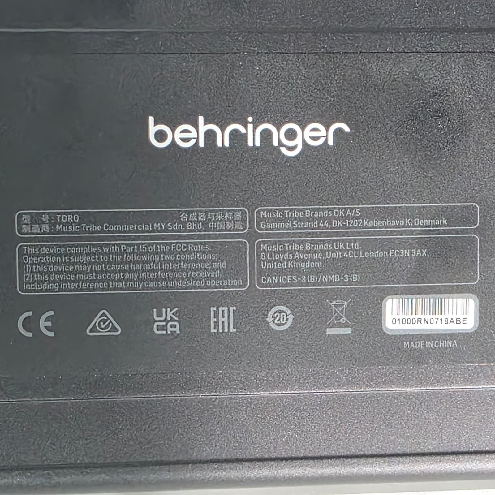 Behringer Toro Classic Analog Bass Synthesizer Module/Taurus Revived - Black - Thumbnail 10