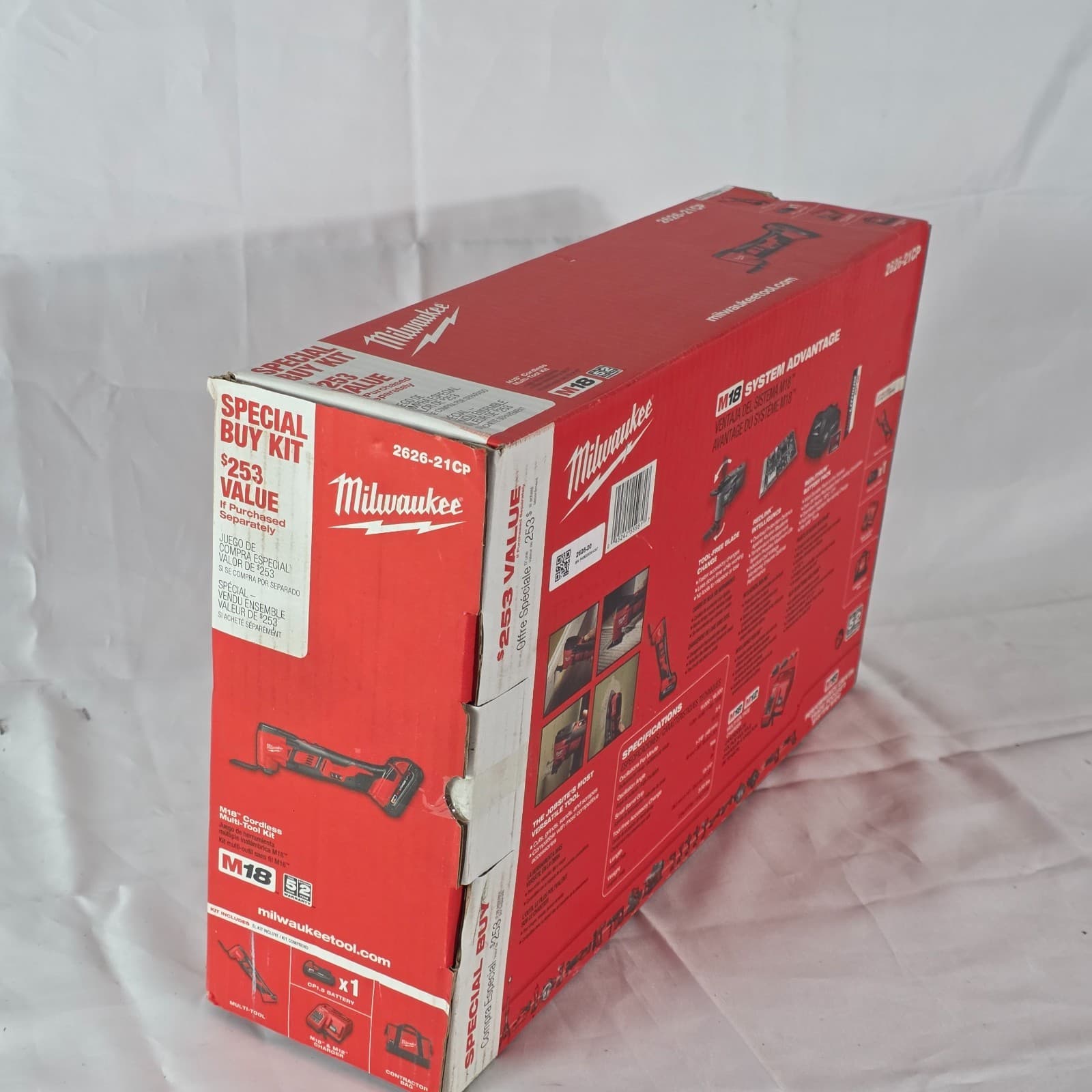 Milwaukee 2626-21CP Oscillating Power Tools for M18 Red Cordless Multi-Tool Kit - Thumbnail 4