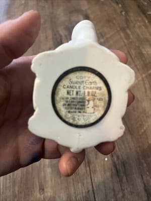 Vntg Turtle Green Candle UNUSED Holder Ceramic Tortoise Sea Wick Tea Light Mood - Thumbnail 5