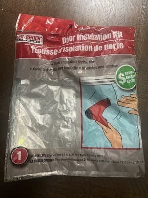 Hardware Door Insulation Kit - Clear Shrink Film for One Door - Image 1