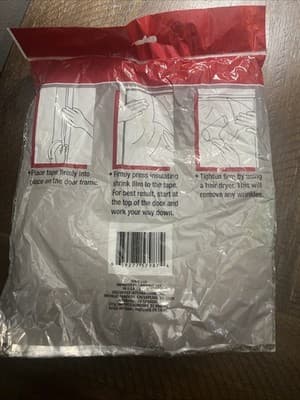 Hardware Door Insulation Kit - Clear Shrink Film for One Door - Thumbnail 2