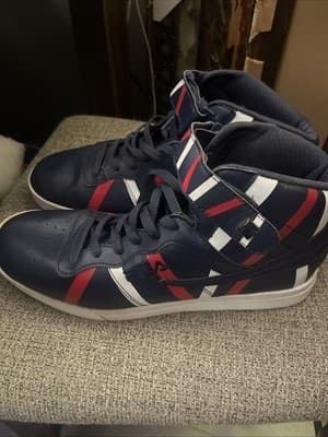 2021 Men Fila Vulc 13 Stripe T Navy Red white high Size 12 basketball - Thumbnail 2