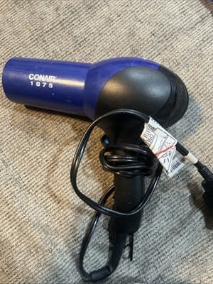 NEW Open Box Conair 146NX 1875 Watt Turbo Hair Dryer - Blue/Black - Image 1