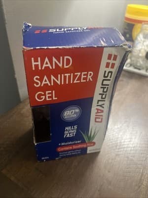 Supplyaid hand sanitizer gel 80% Alcohol with Aloe , 16 Fl Oz (80 Oz) - Image 1