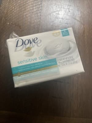 Dove Beauty Soap Bar Sensitive Skin Hypoallergenic Fragrance Free 3.75 Oz 2 bars - Image 1