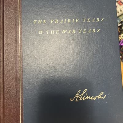 VTG.BOOK ABRAHAM LINCOLN: THE PRAIRIE YEARS and THE WAR YEARS~ HARDCOVER - Image 1