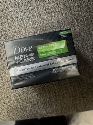 Dove Men+Care Extra Fresh Body and Face Bar 3.75oz X 2 Bars Of Soap - Image 1