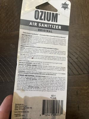 Clear Air Deodorizer 0.8 Oz Eliminates Smoke Odors Cleans Air Bacteria - Thumbnail 2