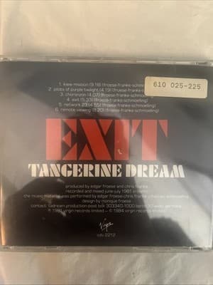 Tangerine Dream - Exit (CD) 1984 [UK] - Thumbnail 3