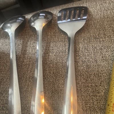 Slotted Stainless Steel Spatula Turner Flipper 12.5” Unbranded - Thumbnail 5