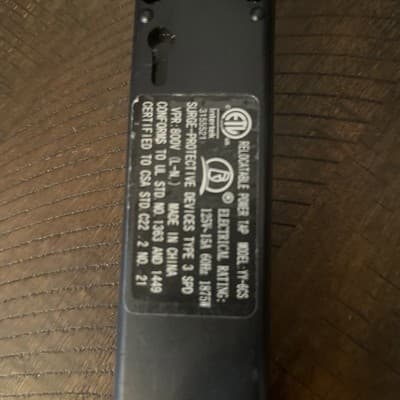 Portable Surge Protector Black Extension Cord 125 V - Thumbnail 2