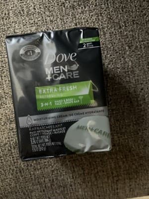 Dove Men+Care Extra Fresh Body and Face Bar 3.75oz X 2 Bars Of Soap - Thumbnail 2