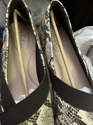 Womens Snakeskin flats Size 10 Clarks Shoes - Thumbnail 5