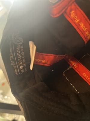 1554 Black Baseball Cap with Embroidered Patch From Makers Of Fat Tire - Thumbnail 5