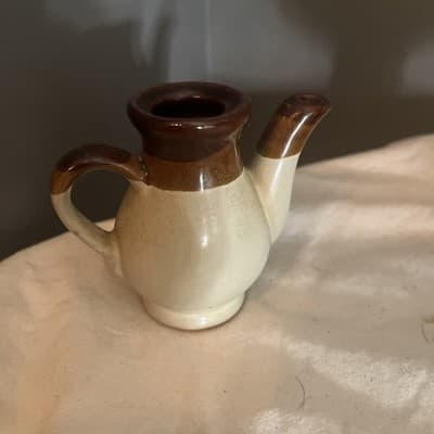 Brittany vintage stoneware server coffee tea pot country decor flower vase - Image 1