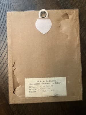 Vintage Framed Painting By Painter Reynolds Titled “Miss Bowles” - Thumbnail 2