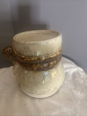 Burton & Burton Snowman Candle Holder Planter Ceramic, 5.5" Christmas Top Hat - Thumbnail 2