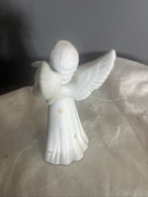 Porcelain Angel Figurine with Mandolin - Thumbnail 2