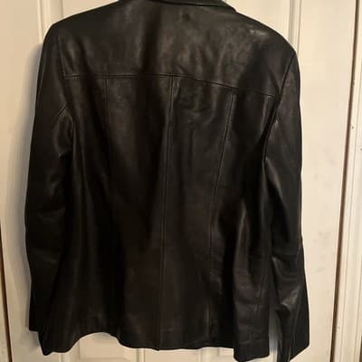 WILSONS Leather Jacket Pelle Studio Button Up Thinsulate Women’s L - Thumbnail 4