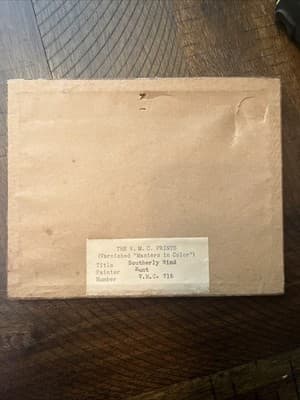 Vintage Equestria Scene Framed Art Print By Painter Hunt Called “Southerly Wind” - Thumbnail 2