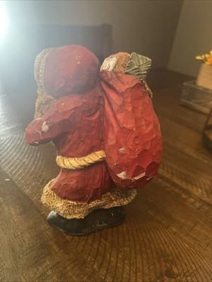 Vintage Santa Claus Figurine with Sack of Gifts - Thumbnail 2